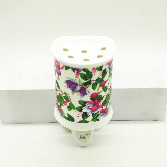 ceramic night light with flowers