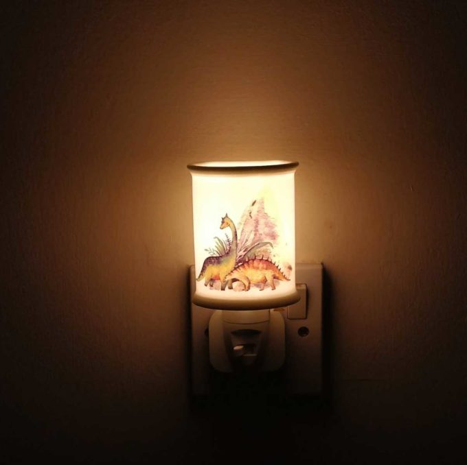 night light with dinosaur