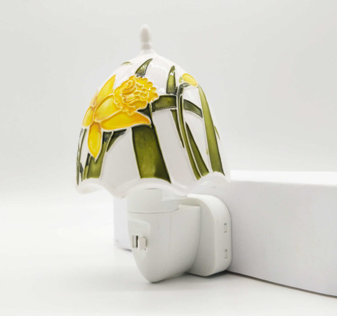 light to plug in with flower design