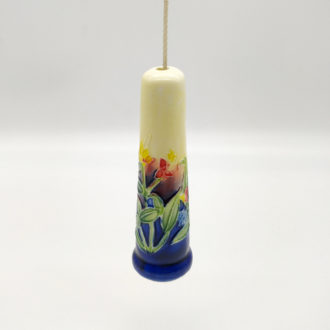 Ceramic Light Pulls UK Cord with Flowers