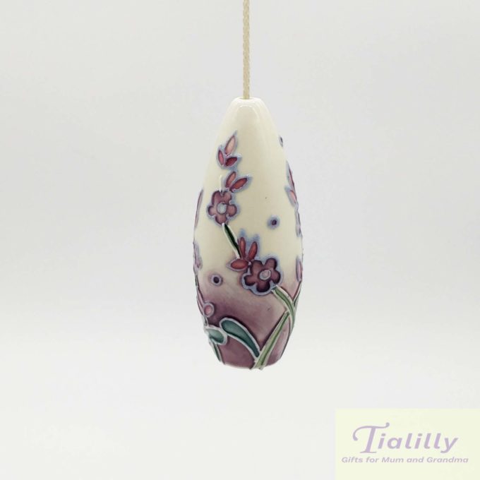 lavender floral light pull handle