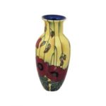 Old Tupton Ware small Vase with Poppy flowers